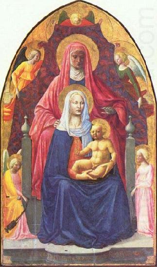 MASOLINO da Panicale Madonna and Child, Saint Anne and the Angels china oil painting image
